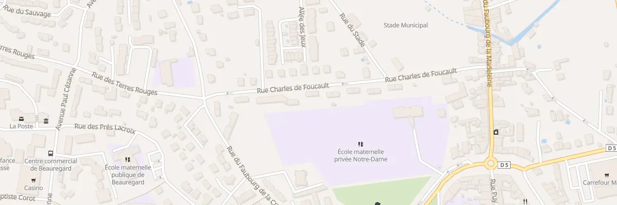 Plan du 21 Rue Charles de Foucauld à Montbrison