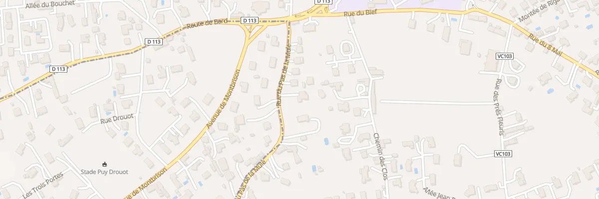 Plan du 9 Rue du Pas de la Mule à Montbrison