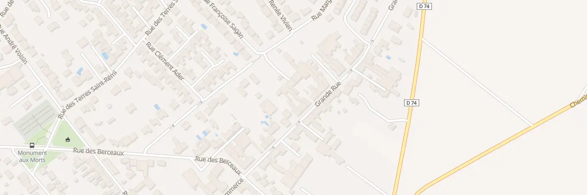 Plan du 23 Gr Grande Rue à Bétheny