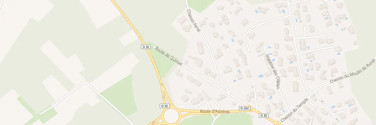 Plan du 192 Rte de Quissac à Salinelles