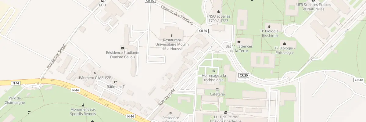 Plan du 23 Rue Damide à Reims