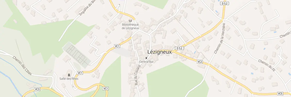 Plan du 8 Rue Louis Perrin à Lézigneux