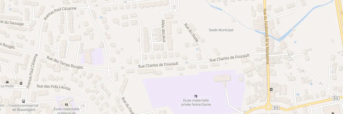 Plan du 6 Rue Charles de Foucauld à Montbrison