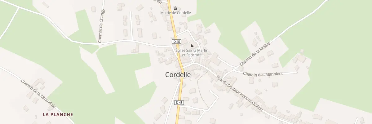Plan du 7 Rue du Docteur Honoré Ouillon à Cordelle