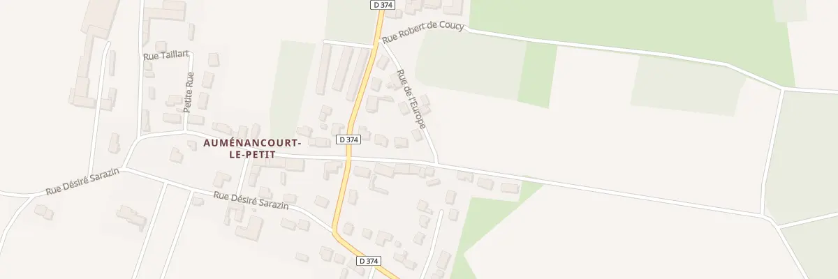 Plan du 6 Rue de l’Europe à Auménancourt