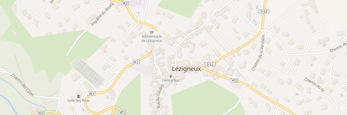 Plan du 2A Rue Louis Perrin à Lézigneux