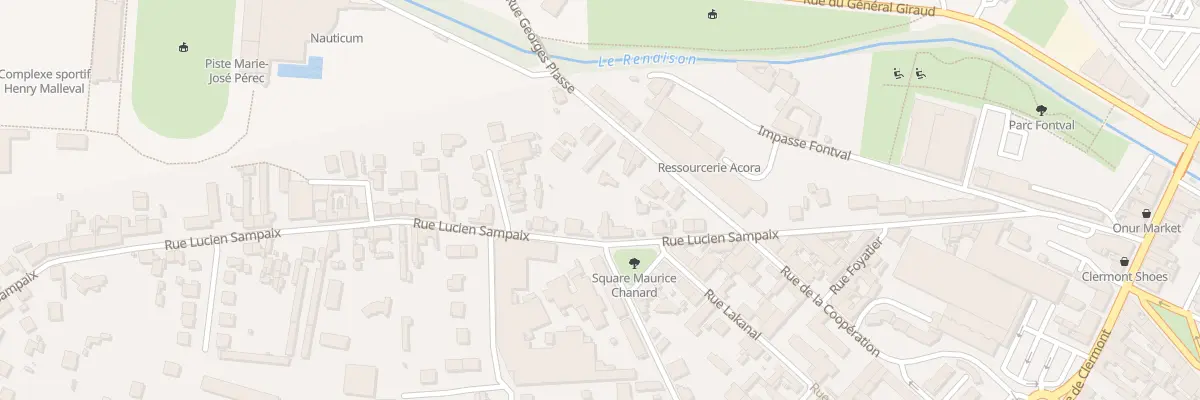 Plan du 70 Rue Lucien Sampaix à Roanne