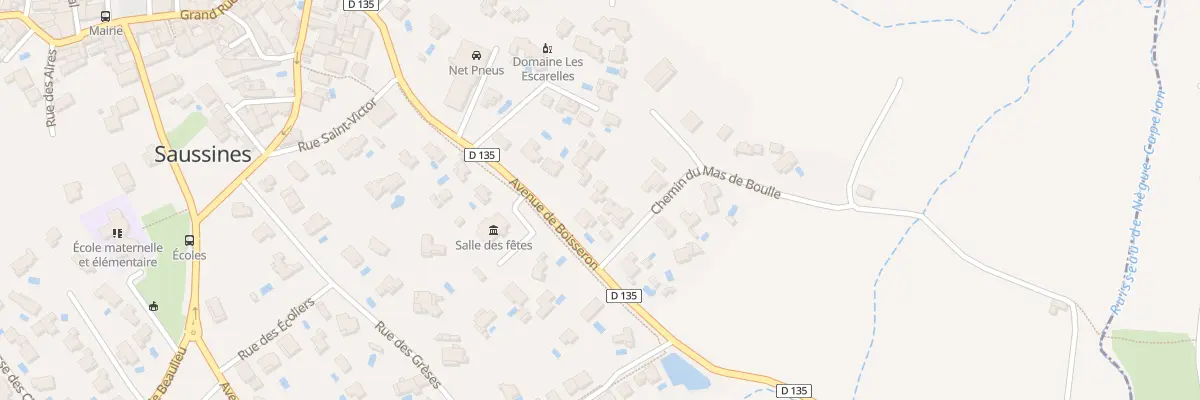 Plan du 343 Av de Boisseron à Saussines