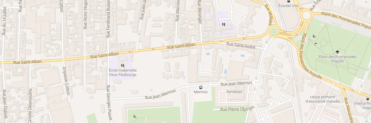 Plan du 29 Rue Saint-Alban à Roanne