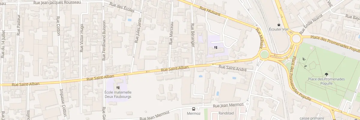 Plan du 38 Rue Saint-Alban à Roanne