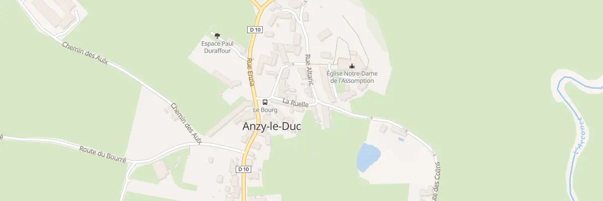 Plan du 5033 Le Bourg à Anzy-le-Duc