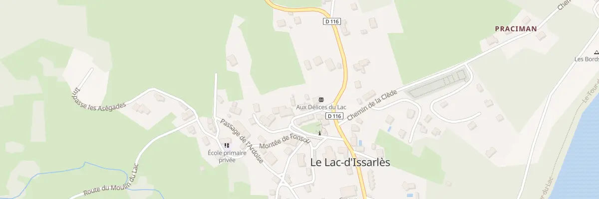 Plan du 5036 Le Village au Lac-d’Issarlès