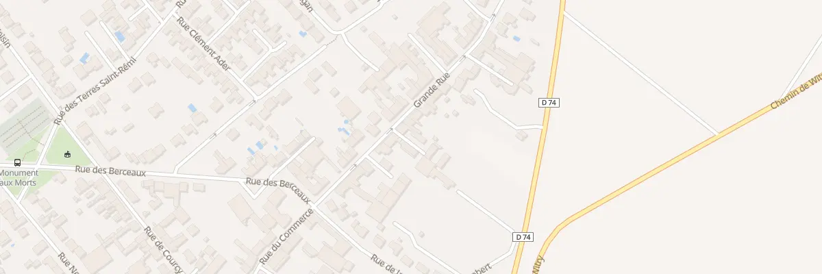Plan du 16 Gr Grande Rue à Bétheny