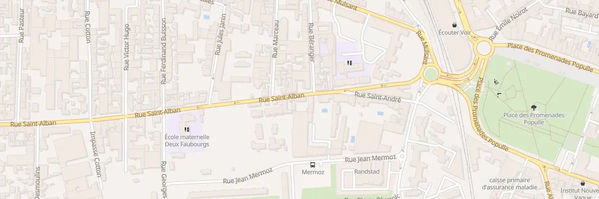 Plan du 27 Rue Saint-Alban à Roanne