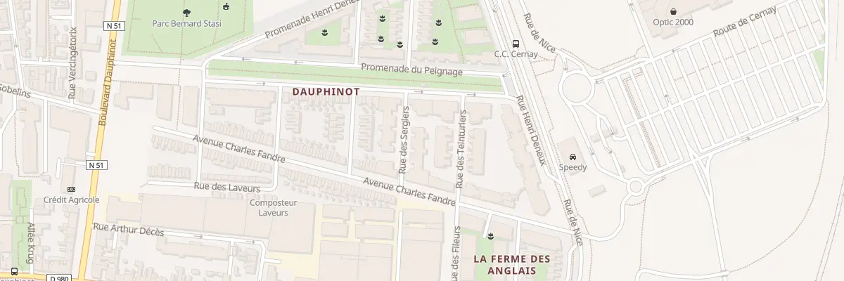 Plan du 53 Av Charles Fandre à Reims
