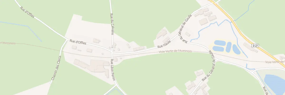 Plan du 3 Rue Rue Haute à Lez-Fontaine