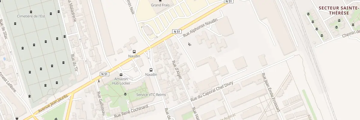 Plan du 11 Rue d’Alger à Reims