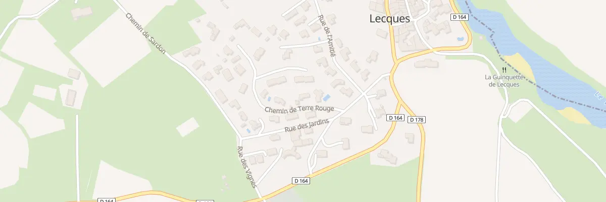 Plan du 146 Che de Terre Rouge à Lecques