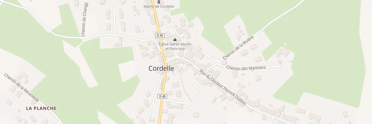 Plan du 62 Rue du Docteur Honoré Ouillon à Cordelle