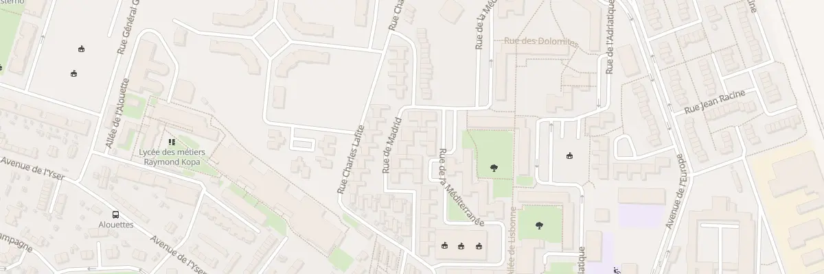 Plan du 29 Rue de Madrid à Reims