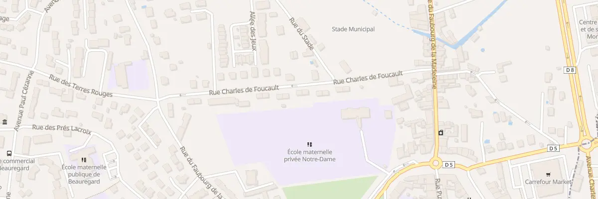 Plan du 13 Rue Charles de Foucauld à Montbrison