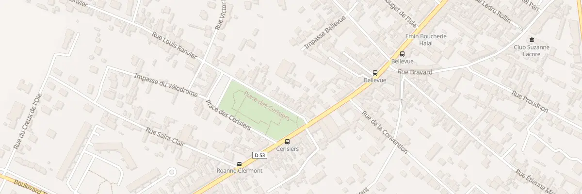 Plan du 8 Rue Louis Ranvier à Roanne