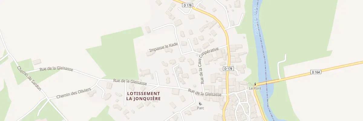 Plan du 77 Imp de la Gleisasse à Lecques