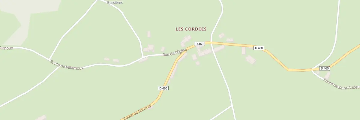 Plan du 48 Rte de Rouvray à Bussières