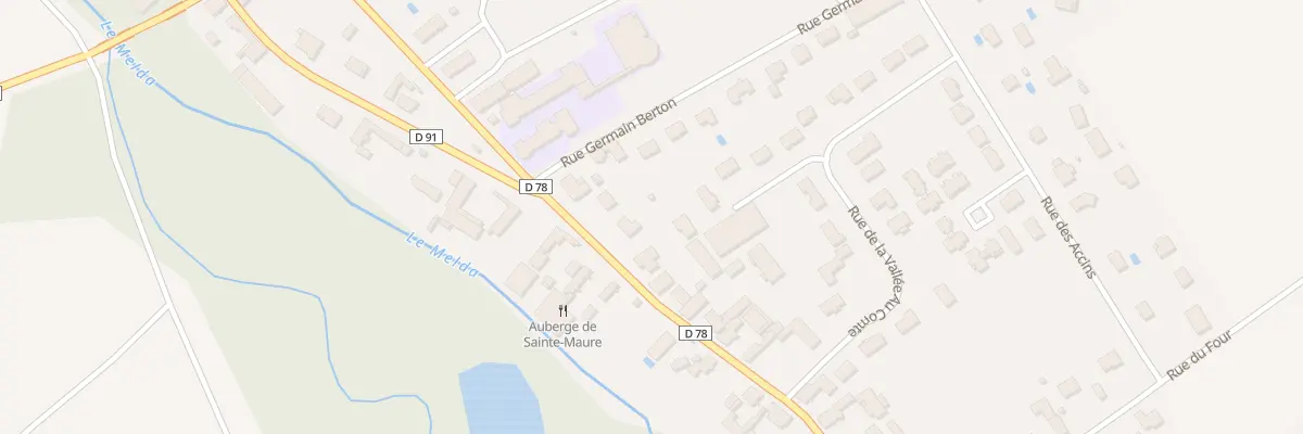 Plan du 118 Rte de Méry à Sainte-Maure