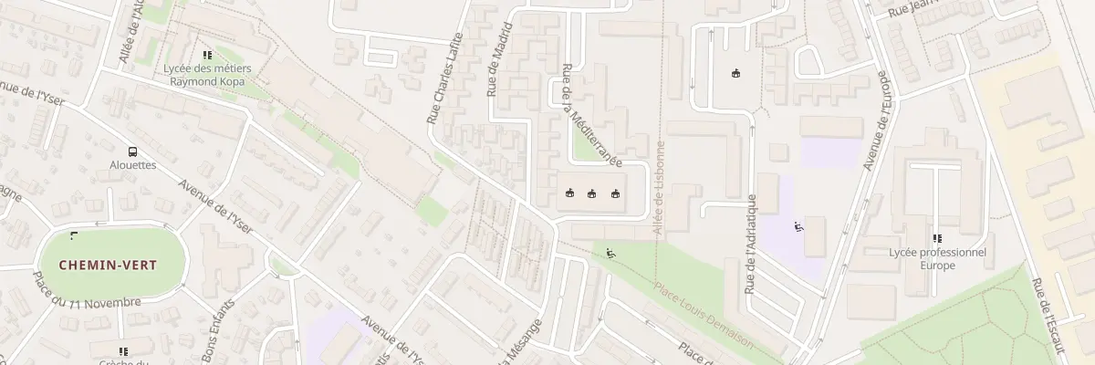 Plan du 43 Rue de Madrid à Reims