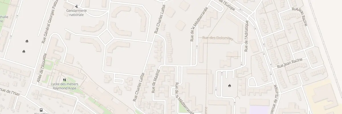 Plan du 23 Rue de Madrid à Reims