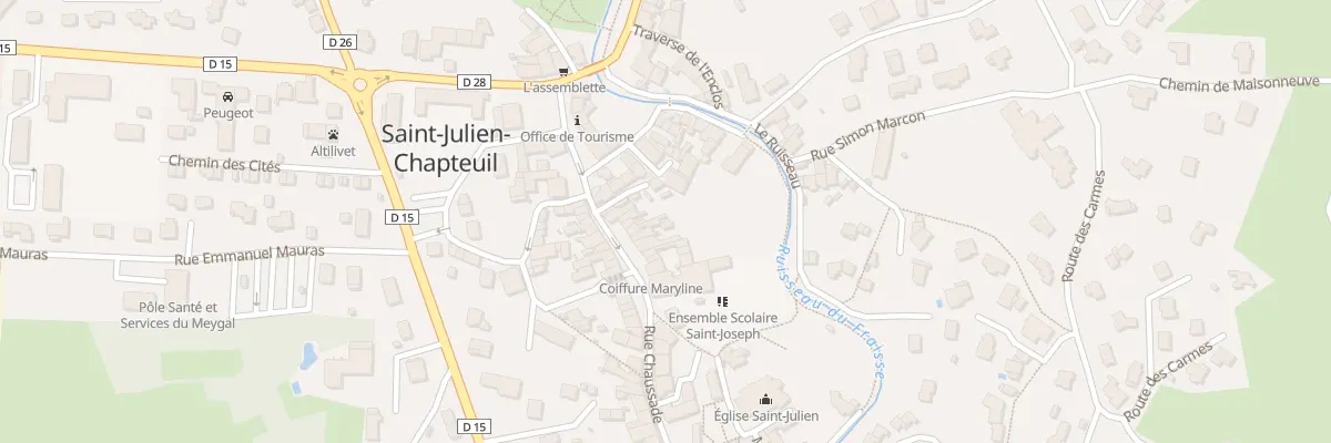 Plan du 9057 Rue Chaussade à Saint-Julien-Chapteuil
