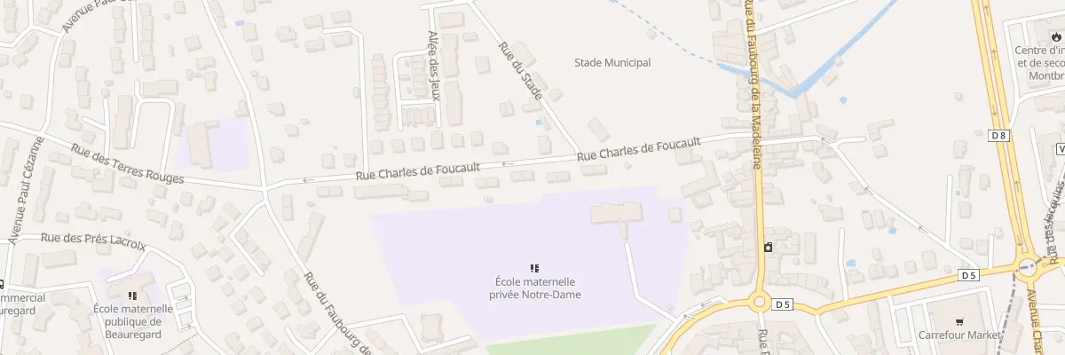 Plan du 11 Rue Charles de Foucauld à Montbrison