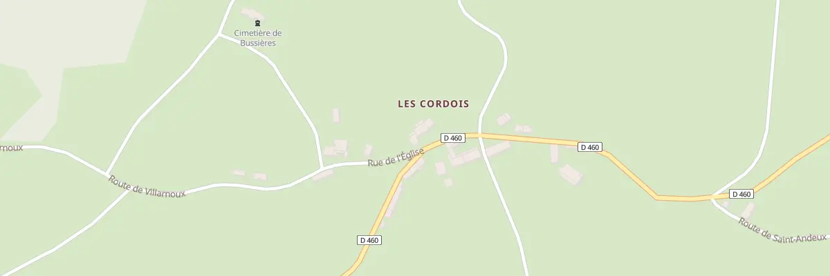 Plan du 2 Rue de l’Eglise à Bussières