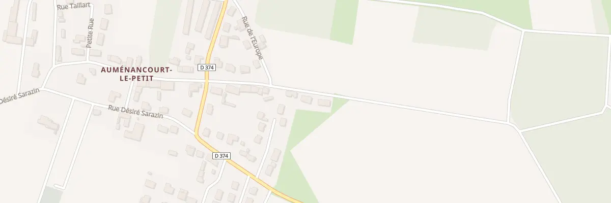 Plan du 24 Rue St Thierry à Auménancourt
