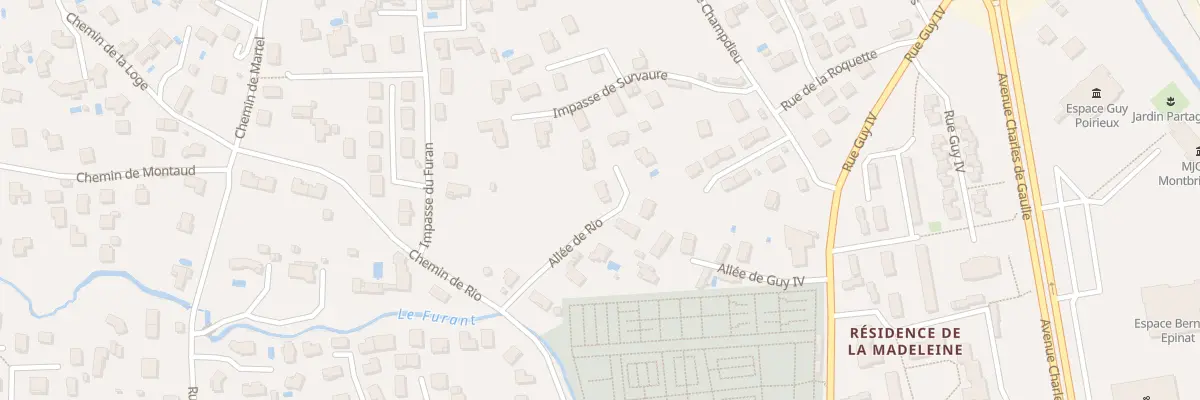 Plan du 15 All de Rio à Montbrison