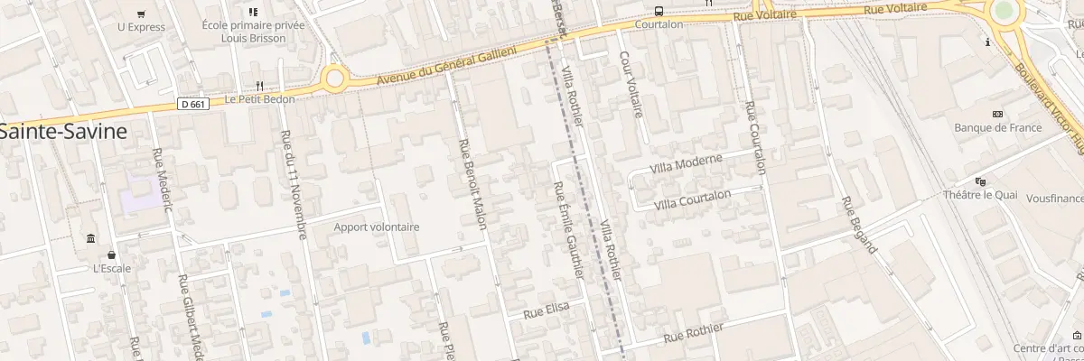 Plan du 6 Rue Emile Gauthier à Sainte-Savine