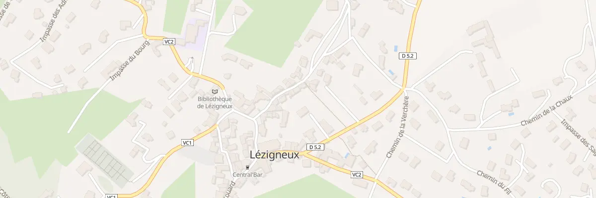 Plan du 14 Rte du Perron à Lézigneux