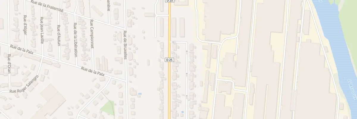Plan du 38 Rue de la Villeneuve à Gueugnon