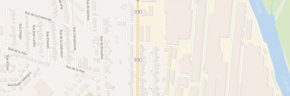 Plan du 44 Rue de la Villeneuve à Gueugnon
