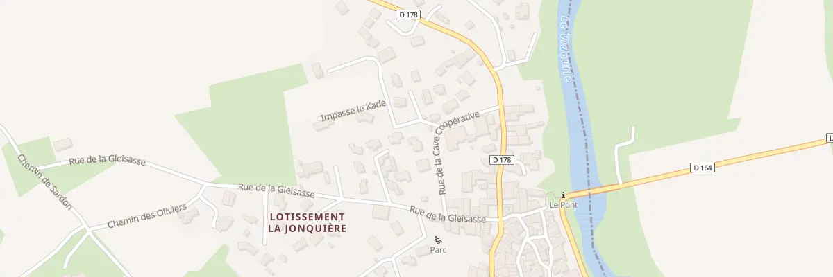 Plan du 98 Rue de la Cave Cooperative à Lecques