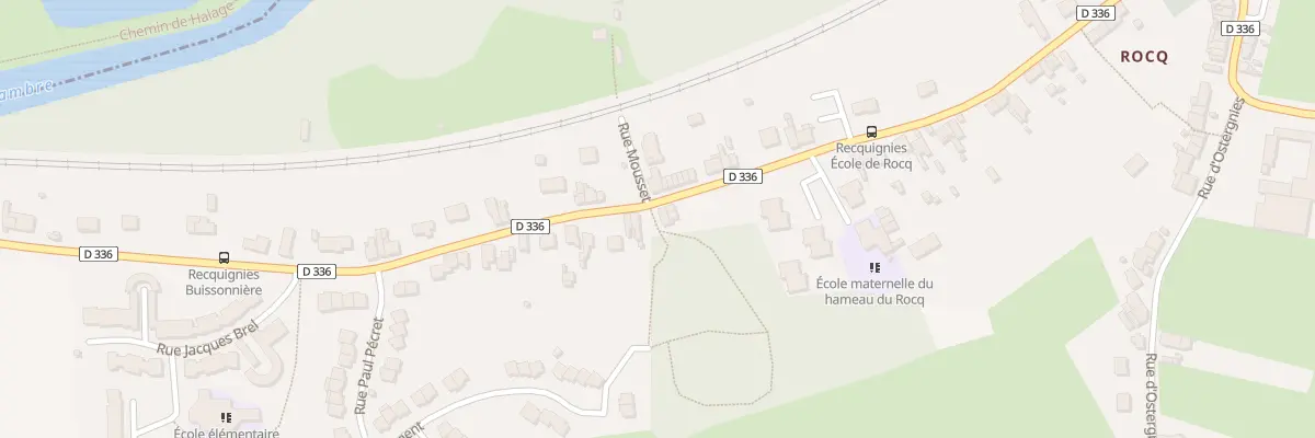 Plan du 34 Rue à Beugnies Ham de Rocq à Recquignies