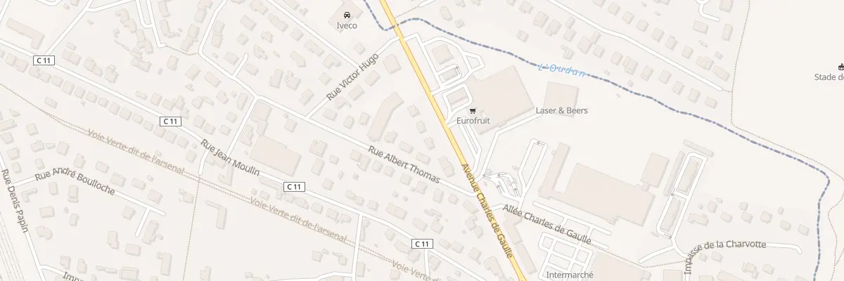Plan du 76 Rue Albert Thomas à Riorges