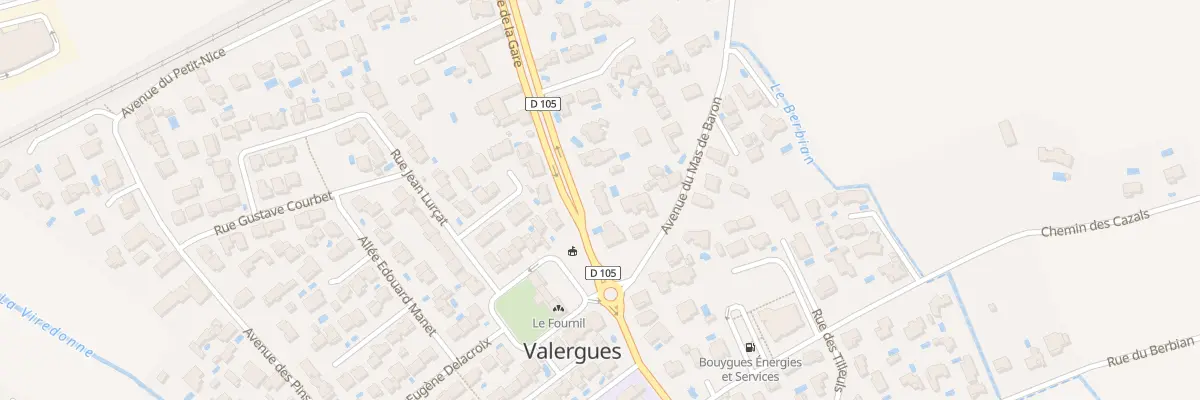 Plan du 300 Av de la Gare à Valergues