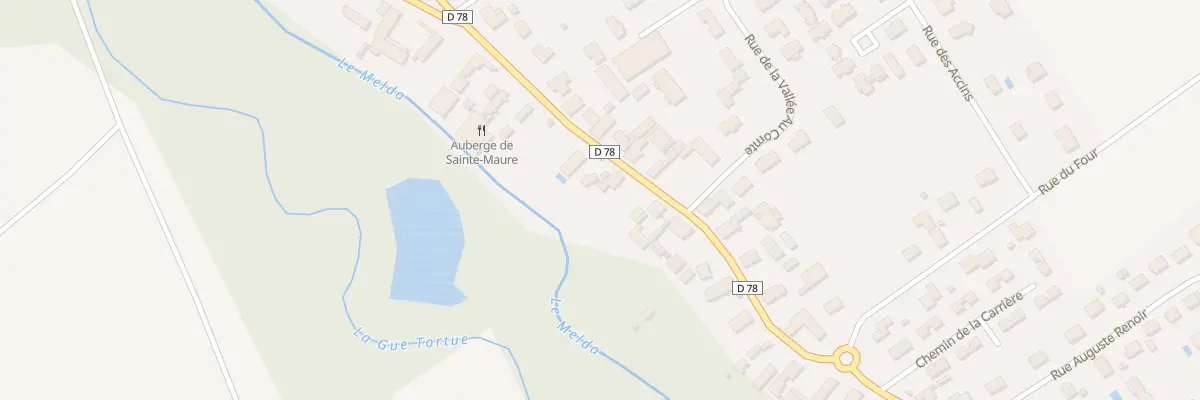 Plan du 93 Rte de Méry à Sainte-Maure