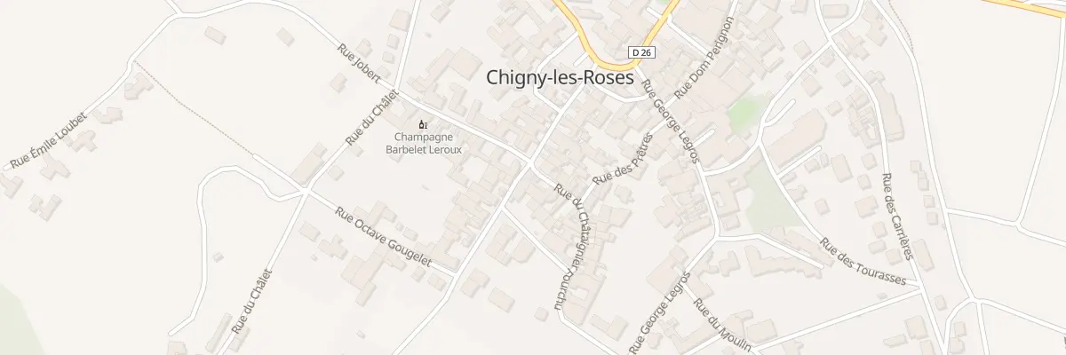 Plan du 2 Rue du Chataignier Fourchu à Chigny-les-Roses