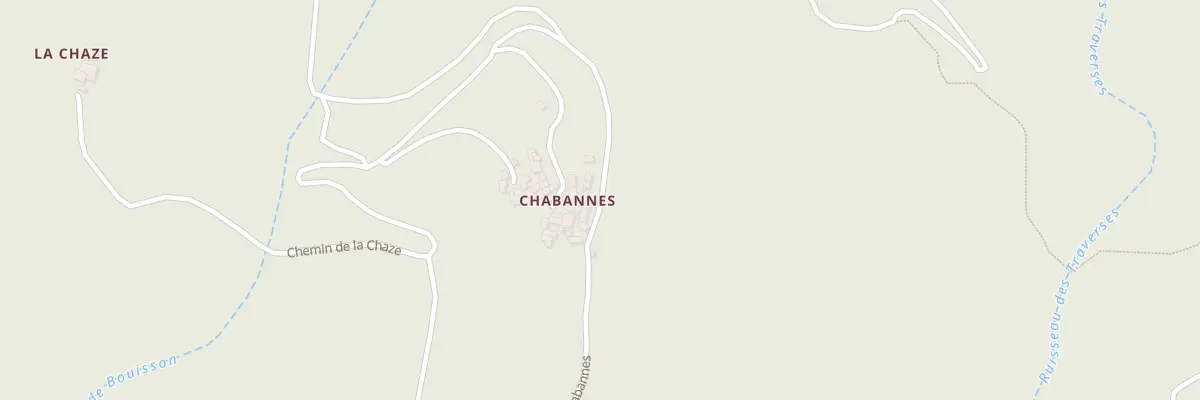 Plan du 5279 Chabannes à Malbosc