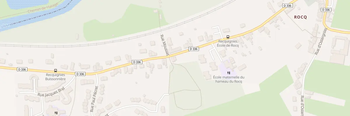 Plan du 36 Rue à Beugnies Ham de Rocq à Recquignies
