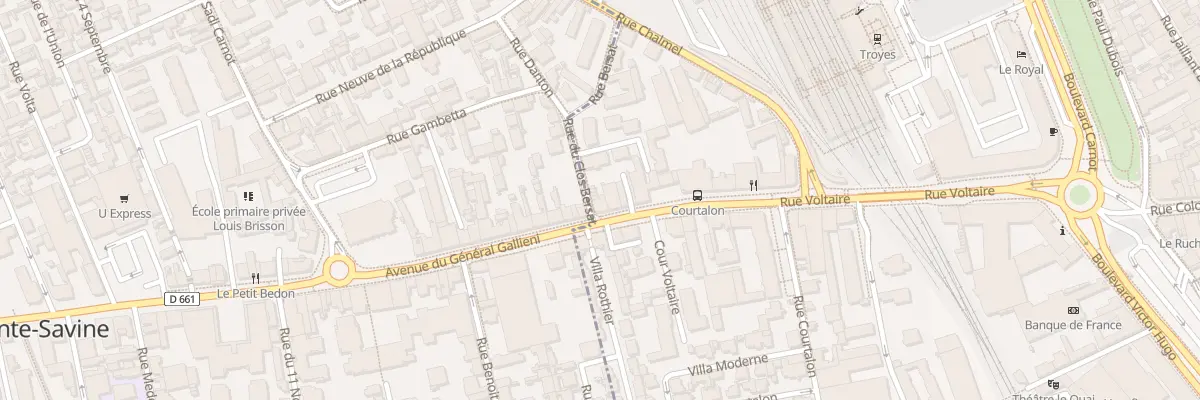 Plan du 48 Rue Voltaire à Troyes