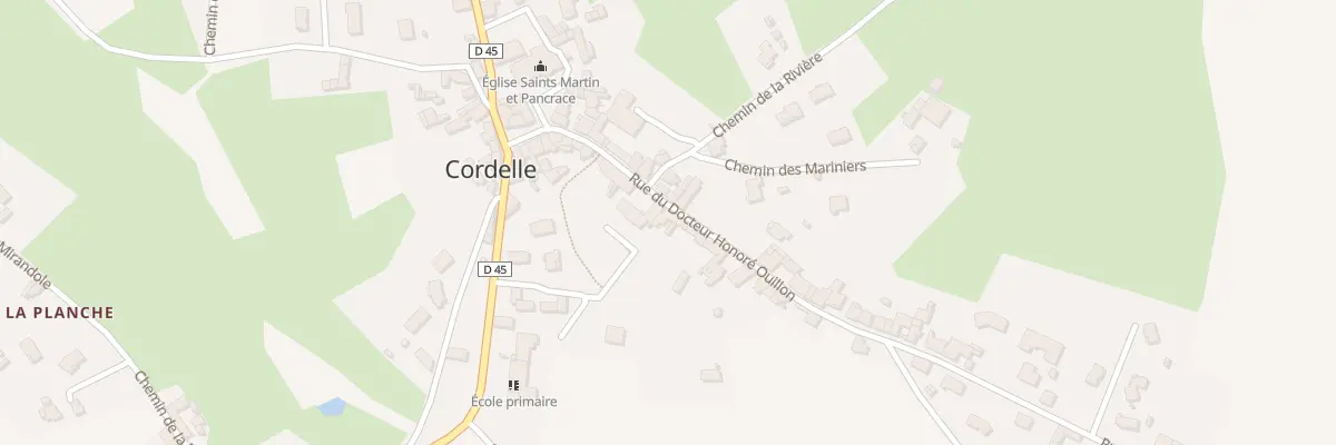 Plan du 5002 Rue du Docteur Honoré Ouillon à Cordelle